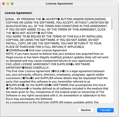 Communicator EULA
