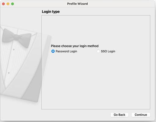 Select Password Login