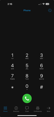 Communicator GO 7 More menu